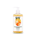 A bottle of Orange Blossom & Honey Nourishing Hand Wash (8 fl oz) with pump dispenser features a label with orange slices and white flowers, is paraben-free, contains sea algae, and comes in an 8 fl oz (236 ml) size.